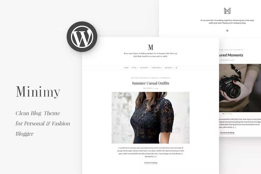 Minimy - Responsive Clean Personal & Fashion Blog