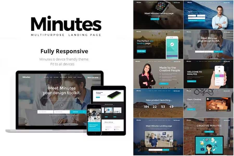 Minutes - Responsive multipurpose Landing Page