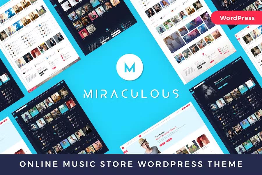 Miraculous - Multi Vendor Online Music StoreElementor WordPress Theme