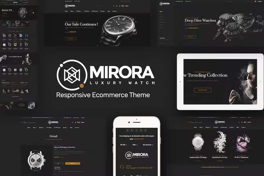 Preview image for Mirora - Watch & Luxury Store Opencart Theme
