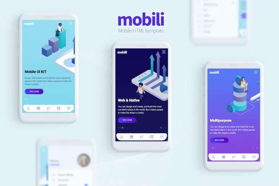 Mobili - HTML Mobile Template