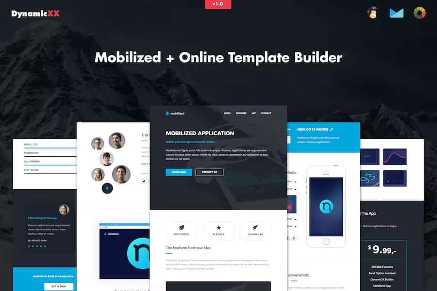 Mobilized - Responsive Email + Online Template Builder