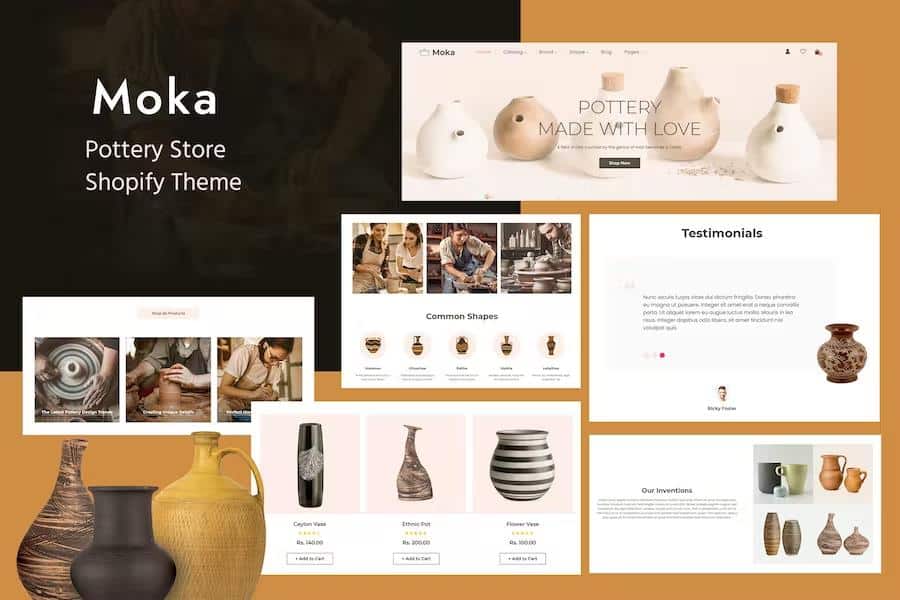 Moca - Shopify Ceramic, Handmade Artists Shop Theme