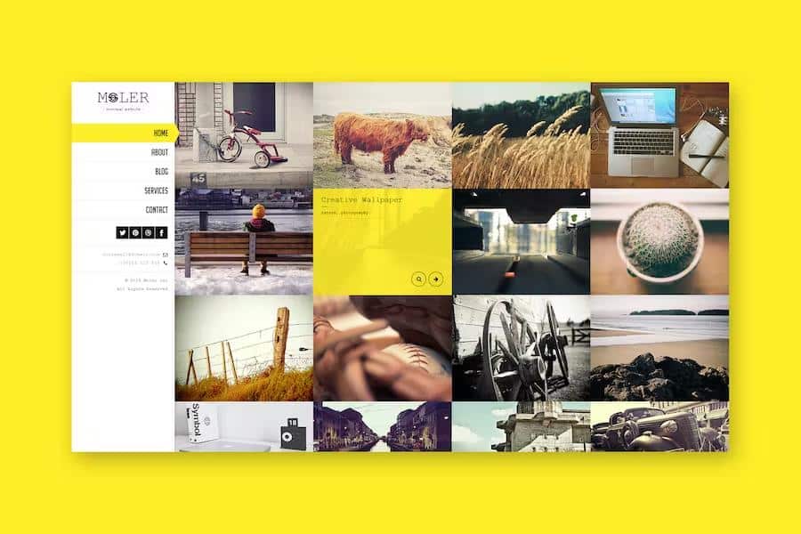Moler - Full Screen Portfolio Template