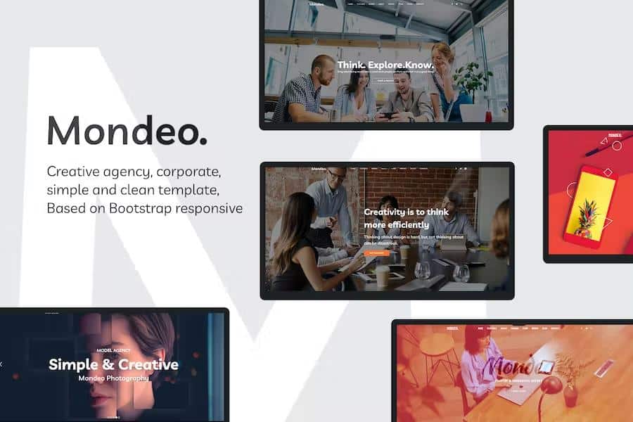 Mondeo - One Page Creative Marketing HTML Template