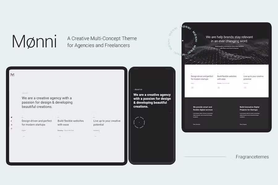Monni - A Creative Multi-Concept Theme for Agencies and Freelancers