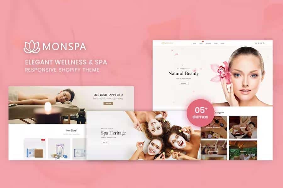 Monspa -  Elegant Wellness And Spa Responsive Shopify Theme