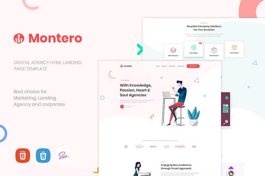 Montero - One Page Parallax HTML5 Template