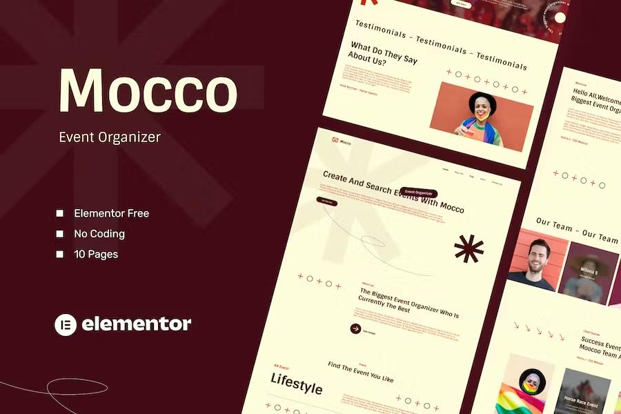 Moocoo - Event Organizer Elementor Template Kit product preview