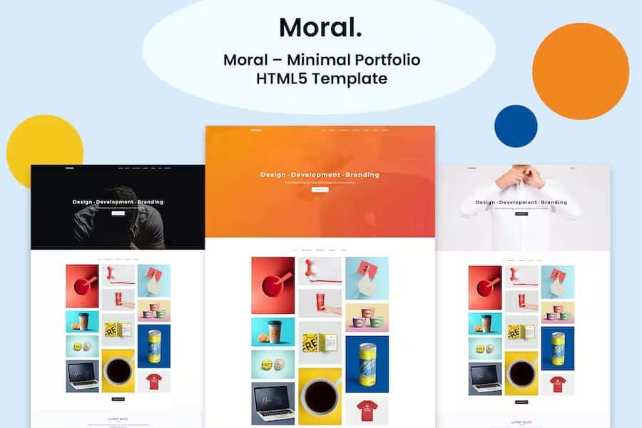 Moral - Minimal Portfolio Template
