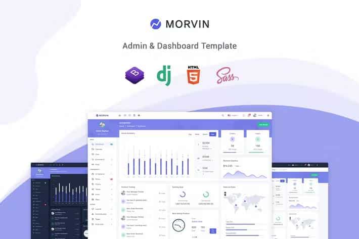 Morvin - Django Admin & Dashboard Template
