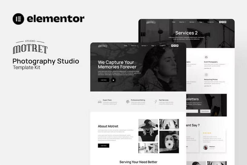 Motret - Digital Marketing Elementor Template Kit product preview