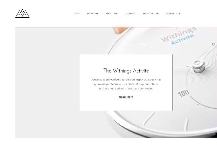 Mountain - The Minimal Portfolio Template for Inspiration