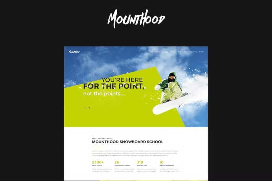 Mounthood - Ski and Snowboarding HTML Template