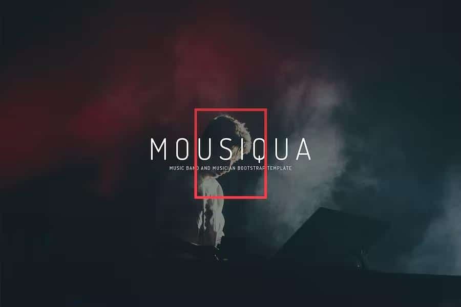 Mousiqua - Music Band  Html Template