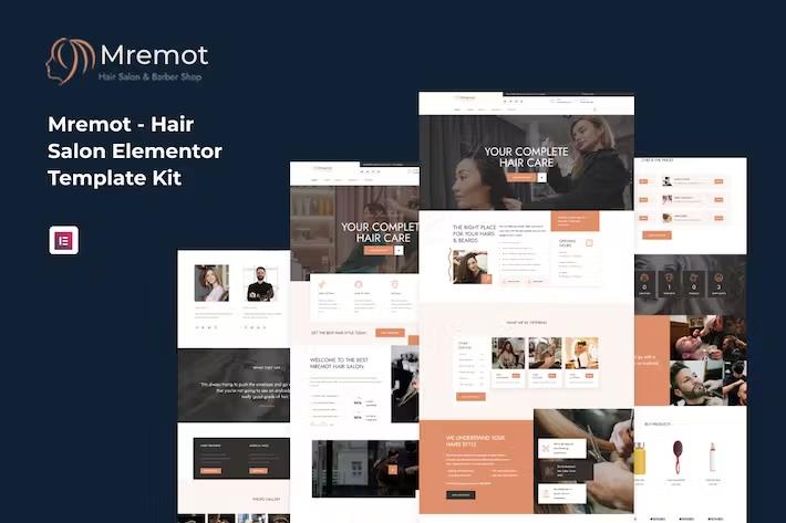 Mremot - Hair Salon Elementor Template Kit listing image
