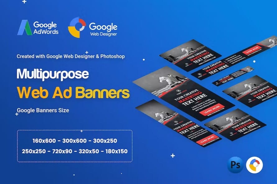 Multi Purpose, Business Banner Ad - GWD & PSD