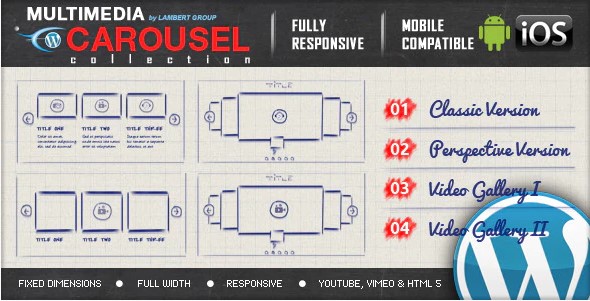 Multimedia Responsive Carousel - WordPress Plugin
