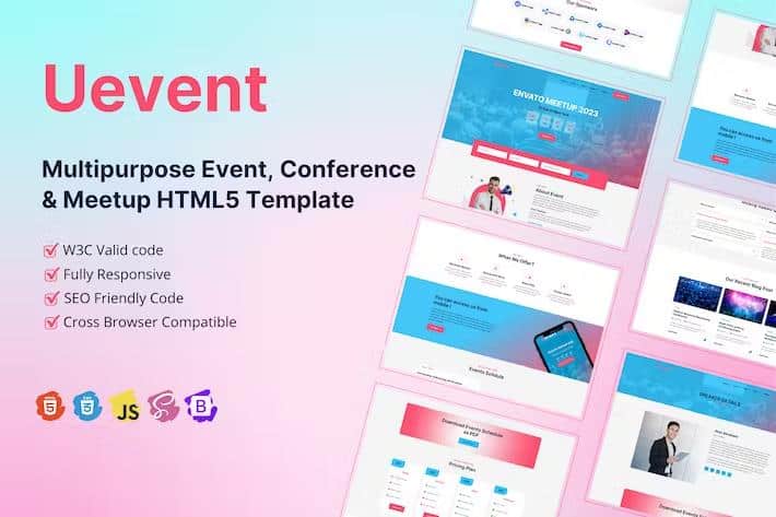 Uevent - Multipurpose Event, Conference & Meetup HTML5 Template