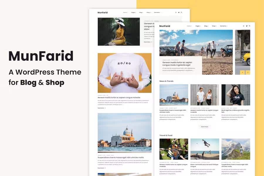 Munfarid - A WordPress Theme For Blog & Shop