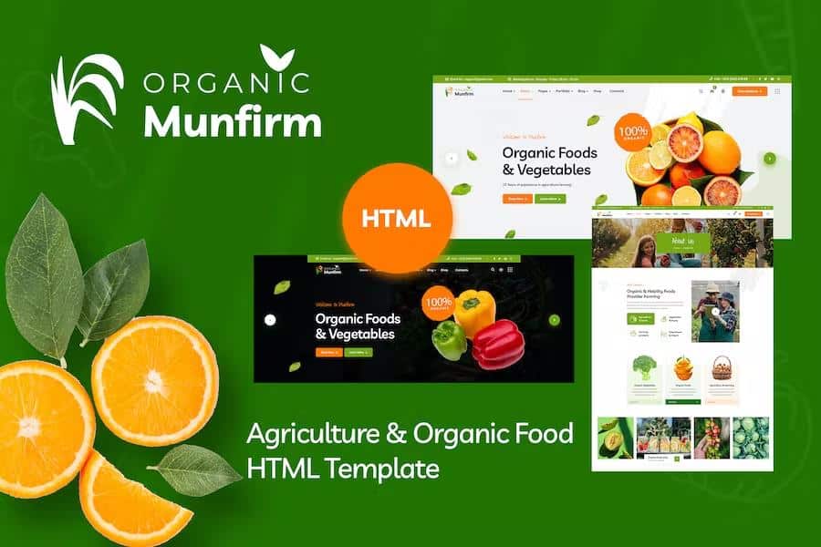 Munfirm - Organic & Healthy Food HTML Template