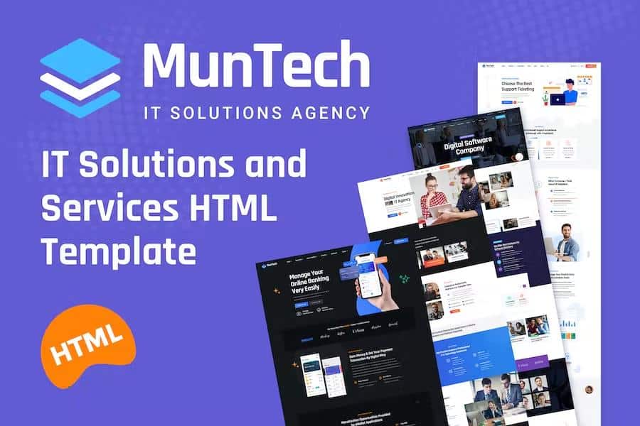 Munteh - IT Solutions Services HTML Template