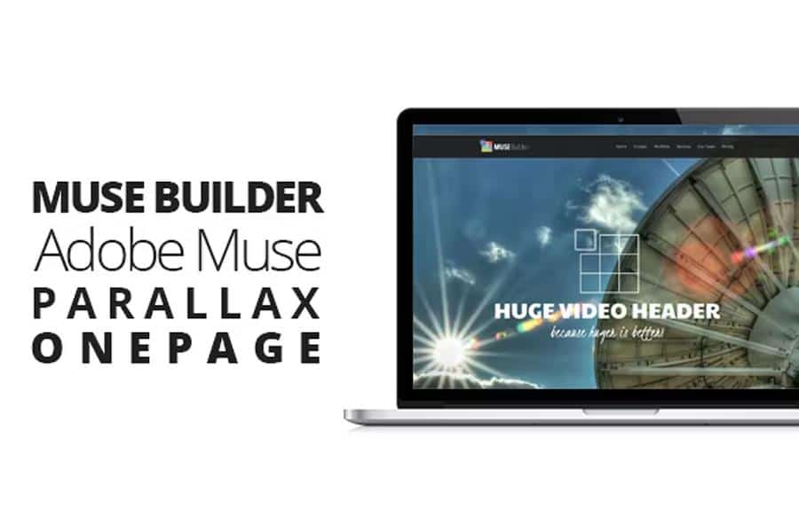 Muse Builder - Parallax OnePage Muse Template