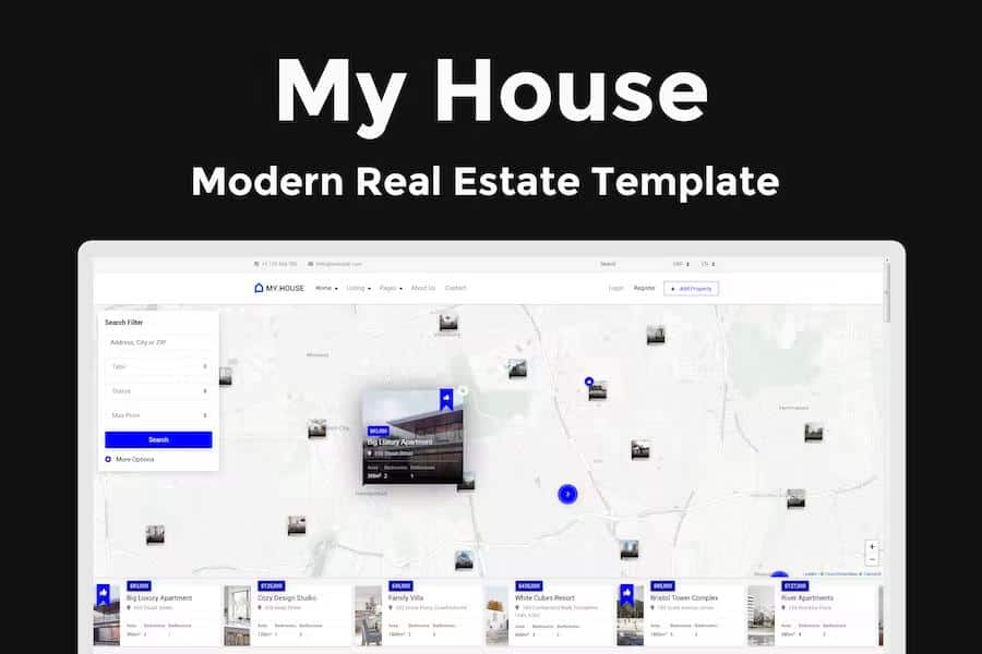 My House - Advanced Real Estate Template