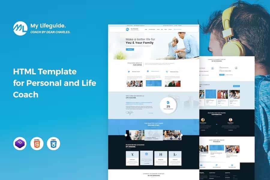 My LifeGuide - Personal and Life Coach HTML template