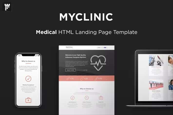 MyClinic - Medical HTML Landing Page