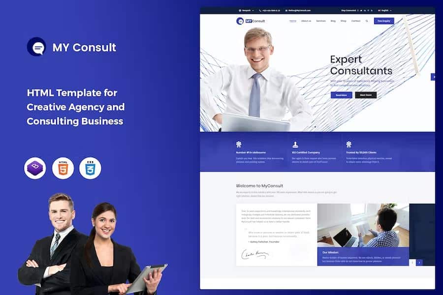 MyConsult - Business Consulting and Professional Services HTML Template