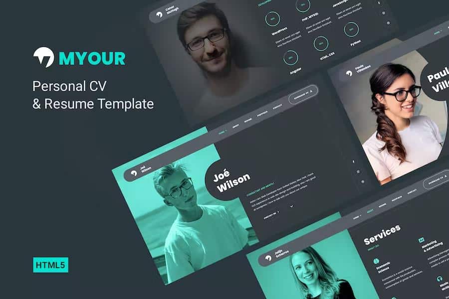 Myour - CV Resume & Personal Portfolio Template
