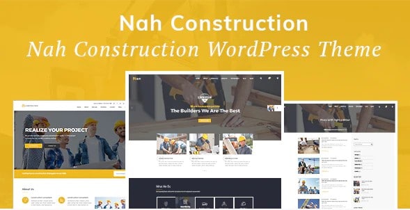Nah - Construction Building Business WordPress Theme
