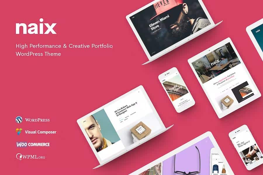 Naix - Creative & High Performance Portfolio WordPress Theme