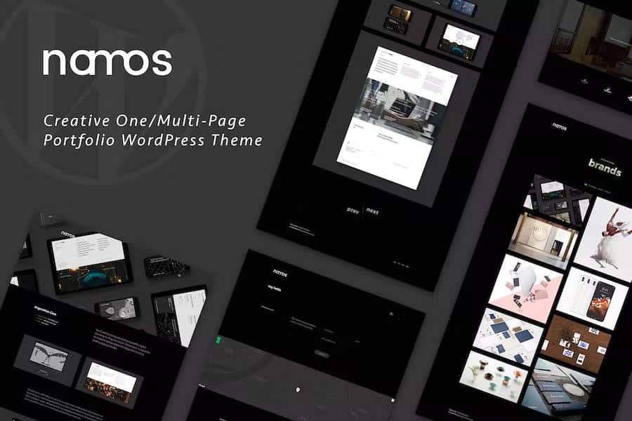 Namos - Creative One Multi-Page Portfolio WordPress Theme