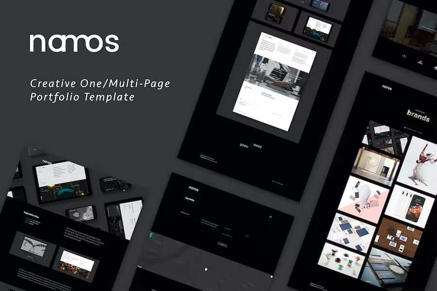 Namos - Creative One Multi-Page Portfolio Template