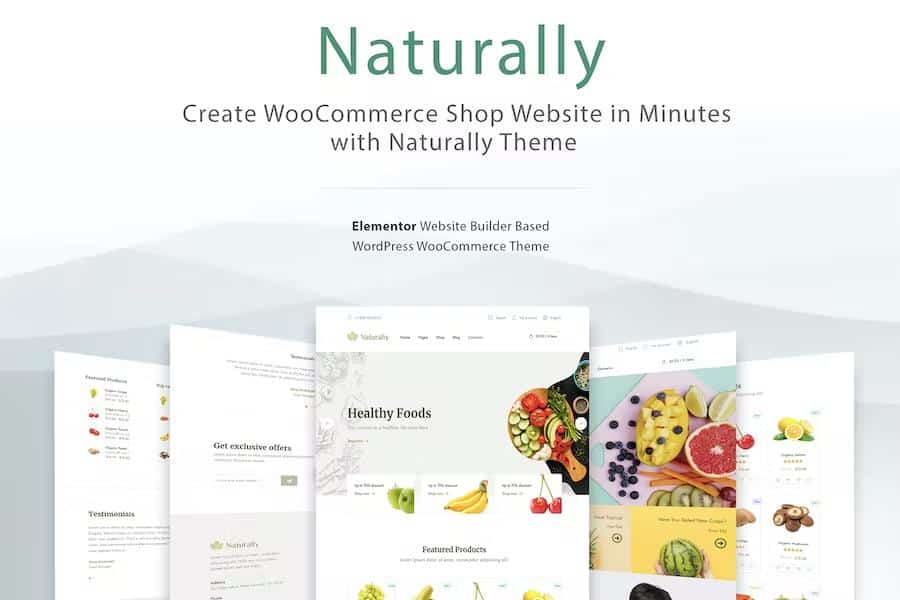 Naturally - Organic Shop WordPress WooCommerce