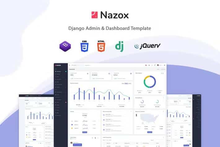 Nazox - Django Admin & Dashboard Template