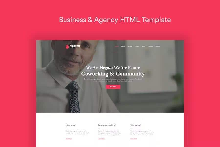 Negozu - Business and Consulting Services HTML Template