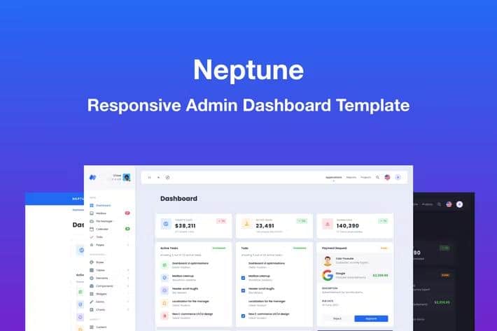 Preview image for Neptune - Multi-Purpose Bootstrap 5 Admin Dashboard Template