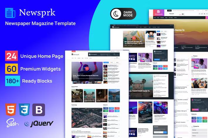 Newsprk - News Magazine Template
