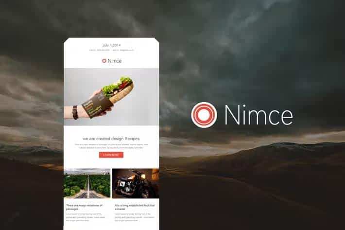 Nimce - Responsive Email + Themebuilder Access