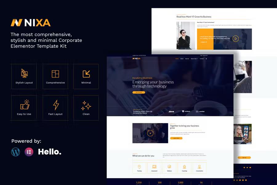 Nixa - Business & Services Elementor Template Kit