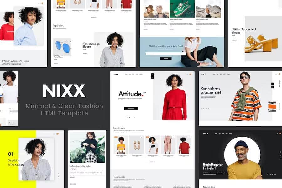 NIXX - Minimal & Clean Fashion HTML Template