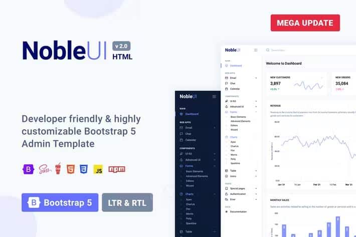 NobleUI - HTML Bootstrap 5 Admin Dashboard Template