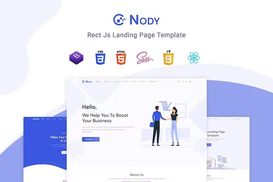 Nody - React Js Landing Page Template