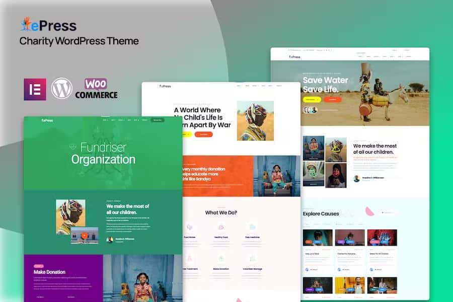 Nonprofit Charity WordPress Theme - ePress