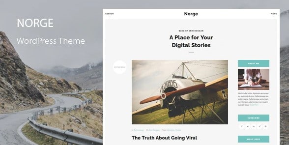 Norge - Responsive Blog WordPress Theme