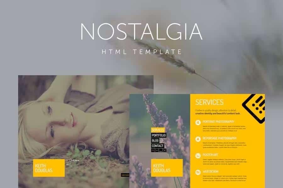Nostalgia - Responsive Minimal Portfolio Template