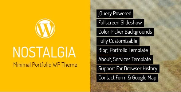 Nostalgia - Responsive Portfolio WordPress Theme
